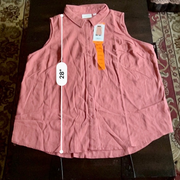 Echothreads Sleeveless Button-up Top - Picture 7 of 9